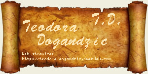 Teodora Dogandžić vizit kartica